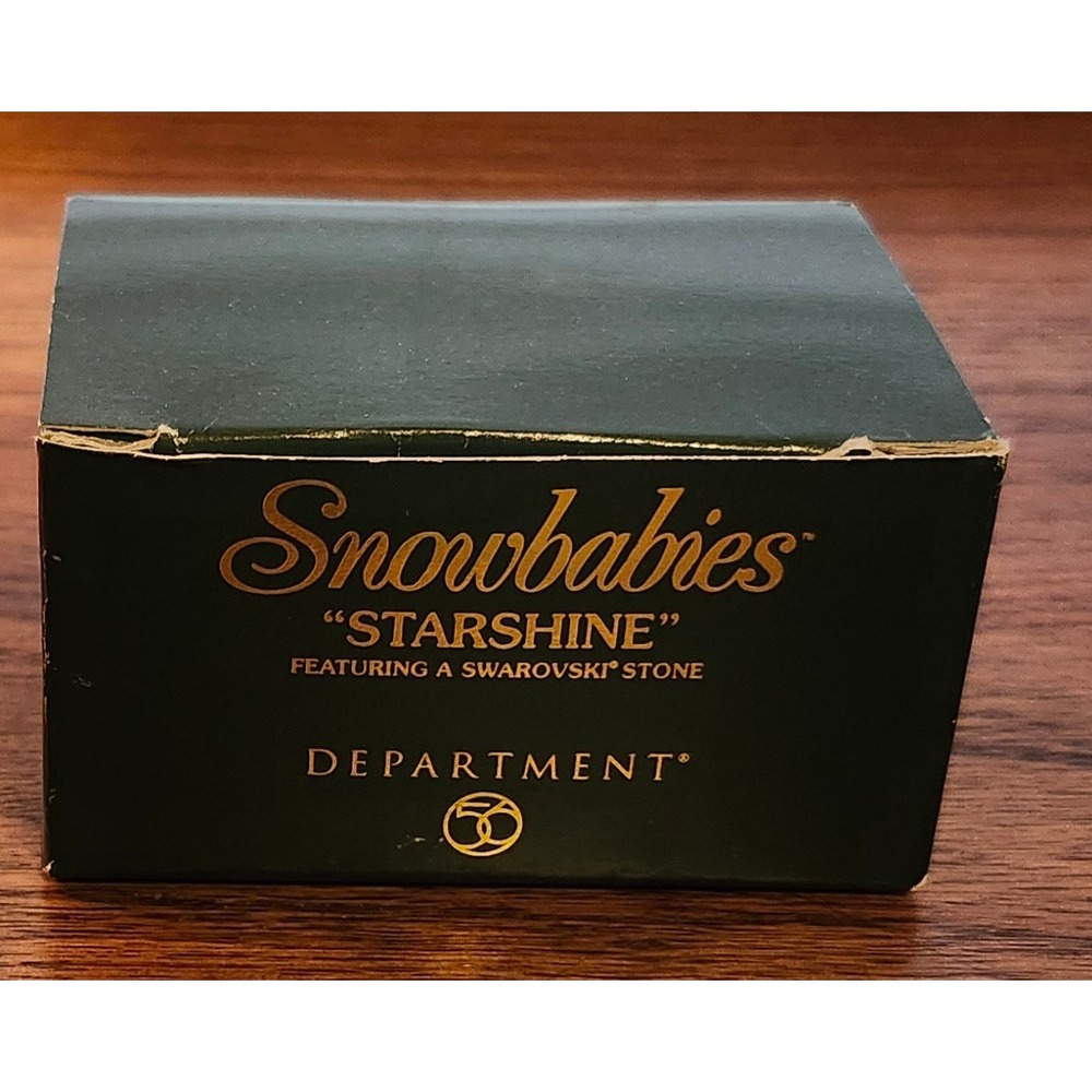 Dept 56 Snowbabies Starshine Ornament Swarovski Stone 56.05731 Bisque Porcelain